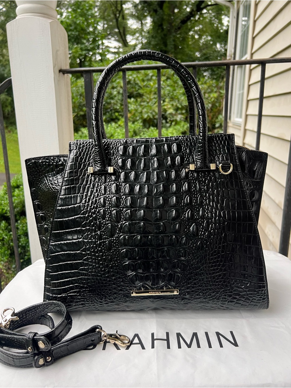 BRAHMIN PRICILLA SATCHEL PURSE